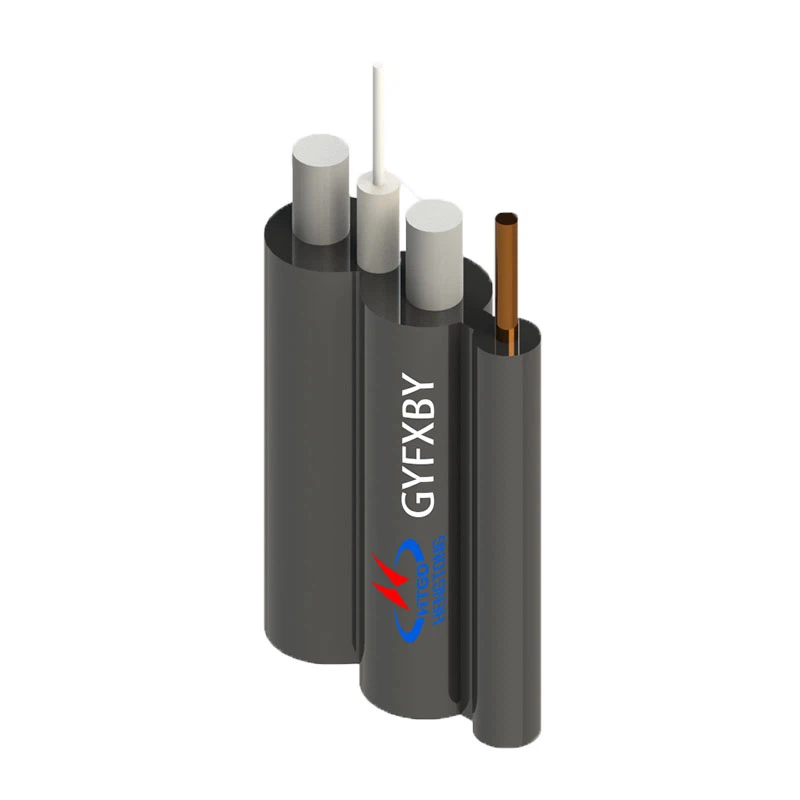 Könnyen-csupaszítható-lapos könnyű- kültéri optikai kábel